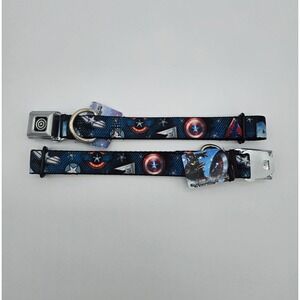 Buckle Down Marvel Captain America Car Seat Belt‎ Buckle Dog Collar